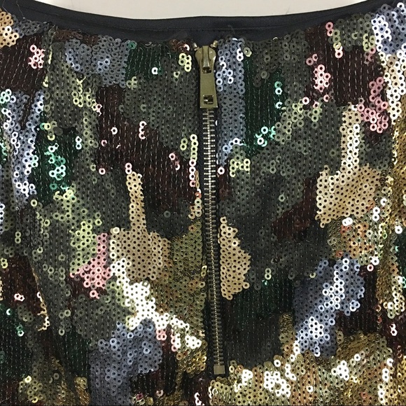 Missguided x Carli Bybel Sequins Camo Mini Skirt - Picture 11 of 13